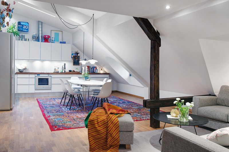 Интерьер уютного дуплекса