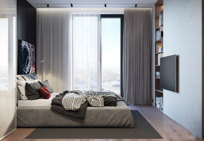 Использование традиционной восточной красной и черной гаммы в сочетании с прохладным серым Использование традиционной восточной красной и черной гаммы в сочетании с прохладным серым