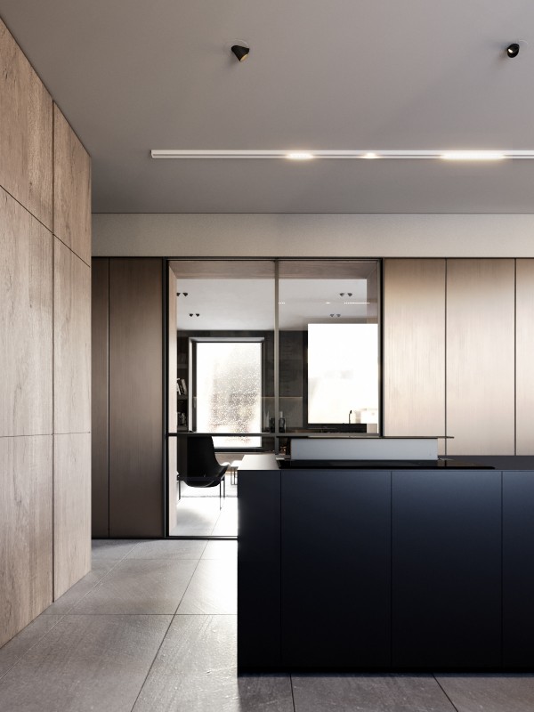 Контрастный дизайн интерьера