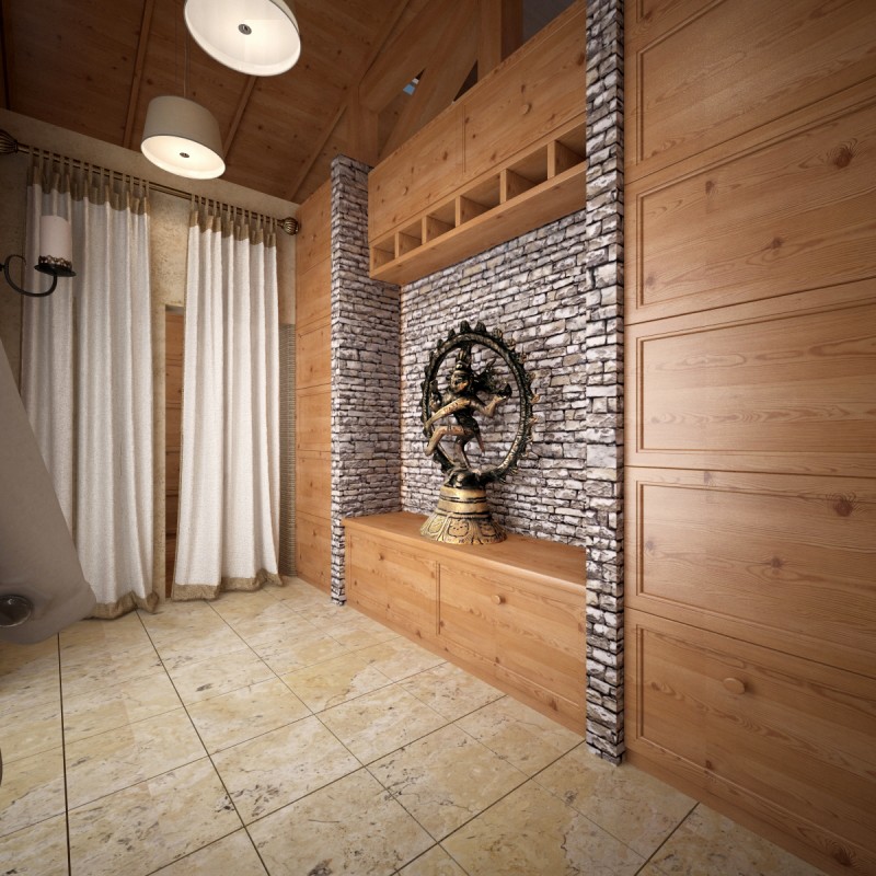 Проект загородного деревянного дома