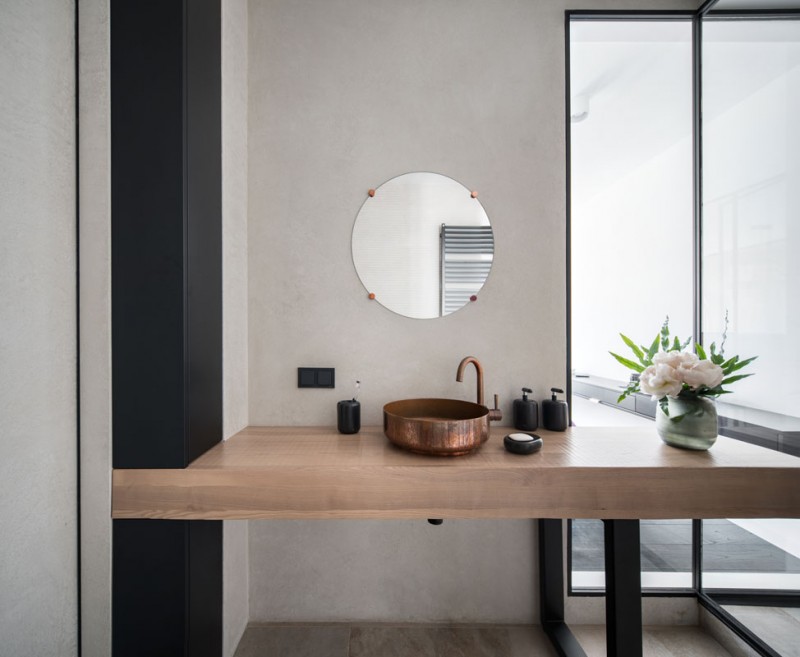 Стеклянные стены для зонирования киевской квартиры Стеклянные стены для зонирования киевской квартиры