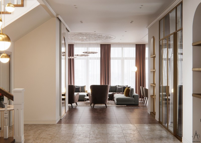 Интерьер просторного коттеджа в городе Гродно Интерьер просторного коттеджа в городе Гродно