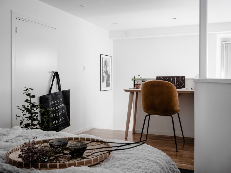 Однокомнатная квартира с мансардой в Швеции Однокомнатная квартира с мансардой в Швеции