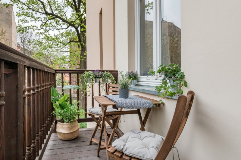 Уютные апартаменты с террасой в Кракове