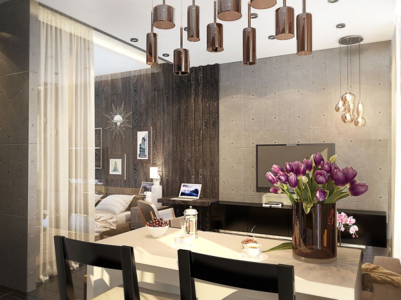 Дизайн-проект небольшой квартиры-лофт Дизайн-проект небольшой квартиры-лофт