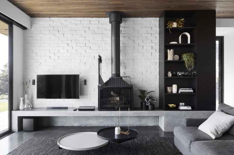 Дом, спроектированный в виде двух павильонов, в Виктории, Австралия