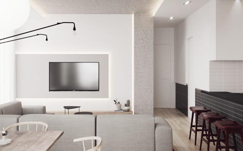 Эффектный контраст черного, белого и красного Эффектный контраст черного, белого и красного