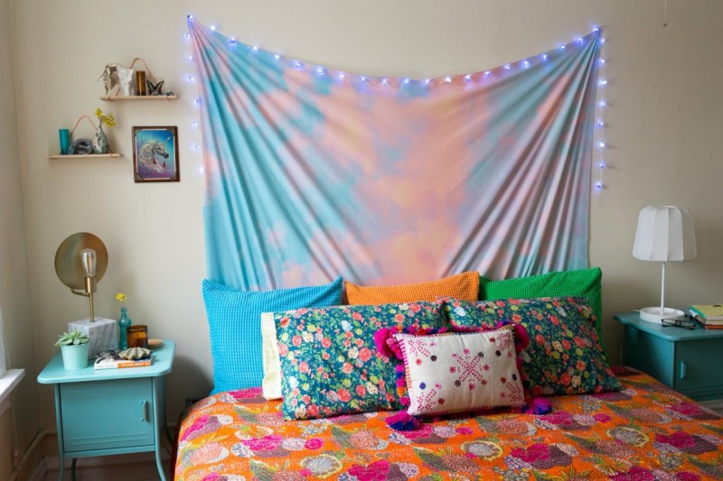 Красочный интерьер квартиры в Чикаго Красочный интерьер квартиры в Чикаго