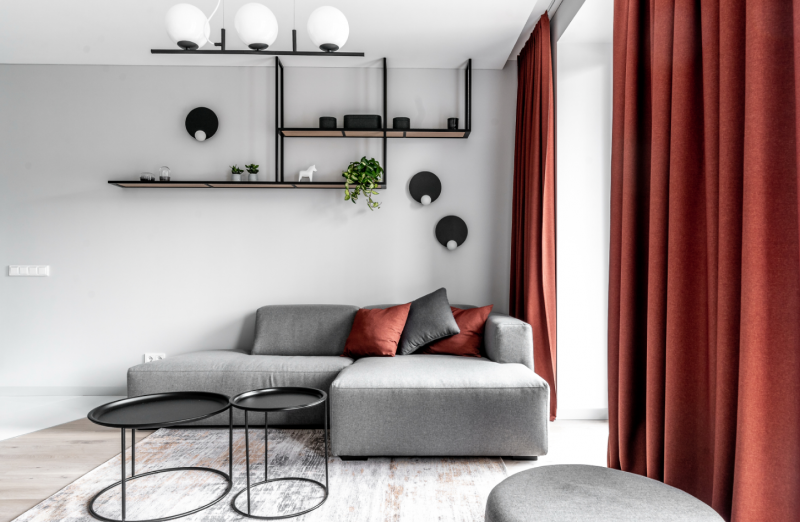 Цветовое разделение пространства в литовском доме Цветовое разделение пространства в литовском доме