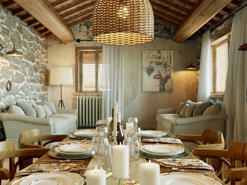 Интерьер итальянского частного дома Интерьер итальянского частного дома