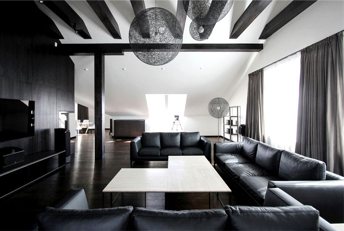 Минималистичный и изысканный интерьер пентхауса Минималистичный и изысканный интерьер пентхауса