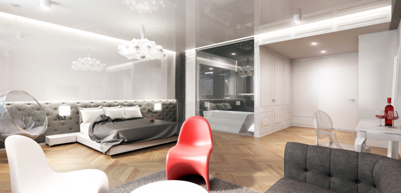 Проект квартиры-студии в Польше
