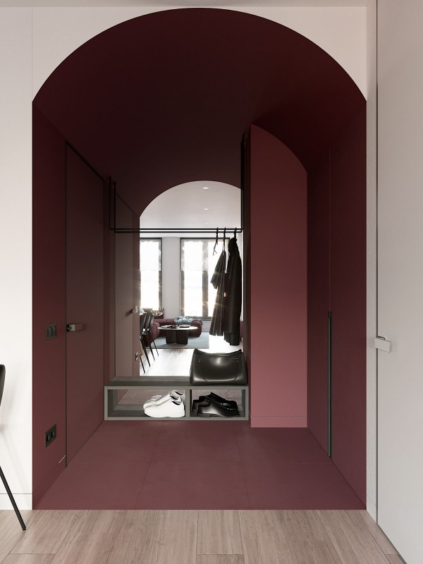 Богатый и благородный цвет "марсала" в современном интерьере