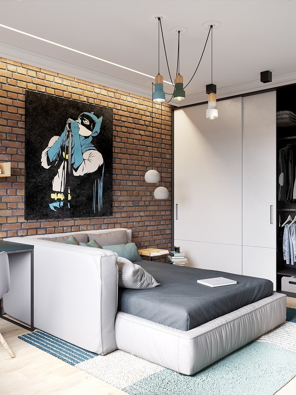 Современная квартира в приятной цветовой гамме с ноткой скандинавского настроения