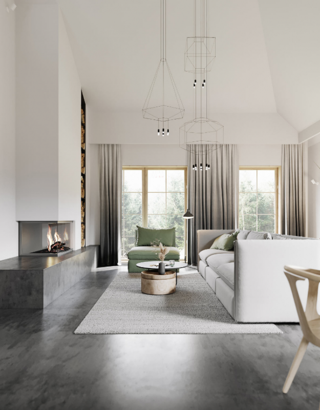 Умеренно аскетичное пространство для молодой семьи с двумя детьми Умеренно аскетичное пространство для молодой семьи с двумя детьми