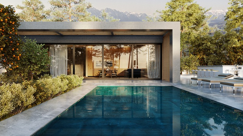 Загородный дом в стиле модерн Загородный дом в стиле модерн