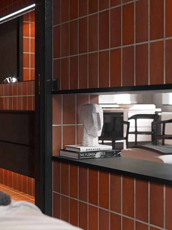 Акцентная стена в интерьере литовской квартиры