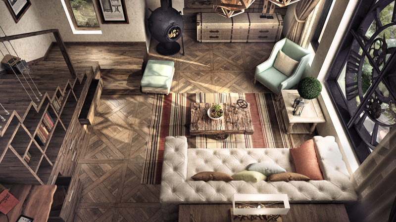 Апартаменты в винтажном индустриальном стиле Апартаменты в винтажном индустриальном стиле