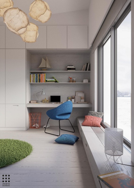 Проект дома, оформленного в спокойных тонах