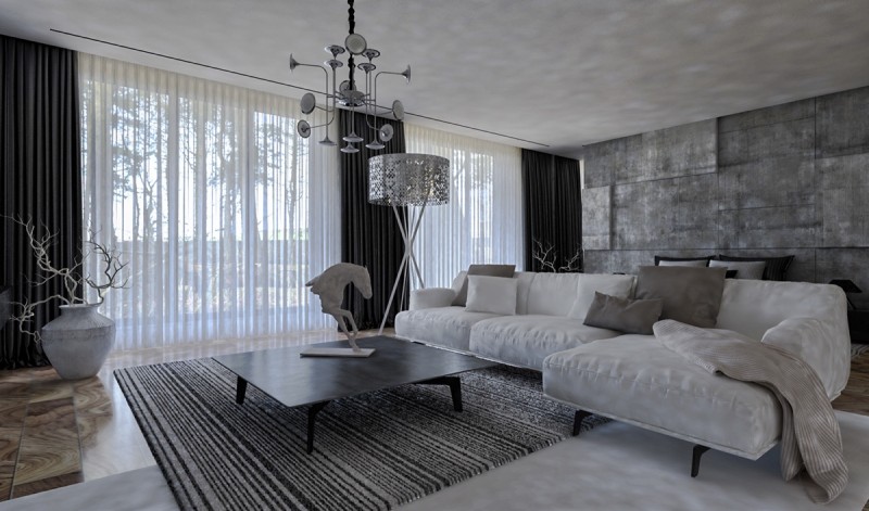 Проект двухэтажного таунхауса с потрясающим дизайном для молодой пары