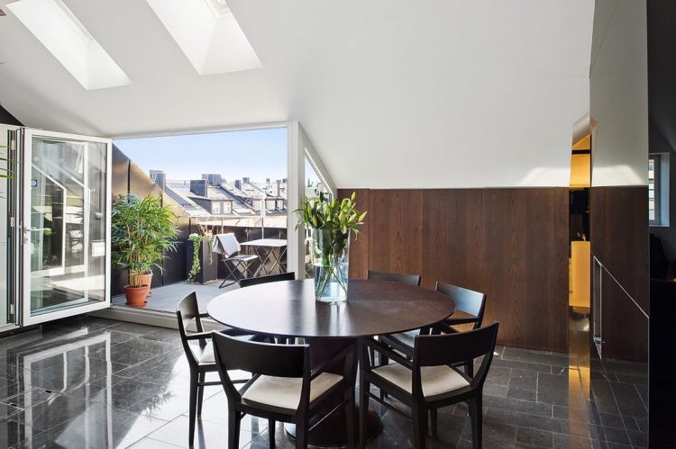 Просторная квартира-лофт в Стокгольме