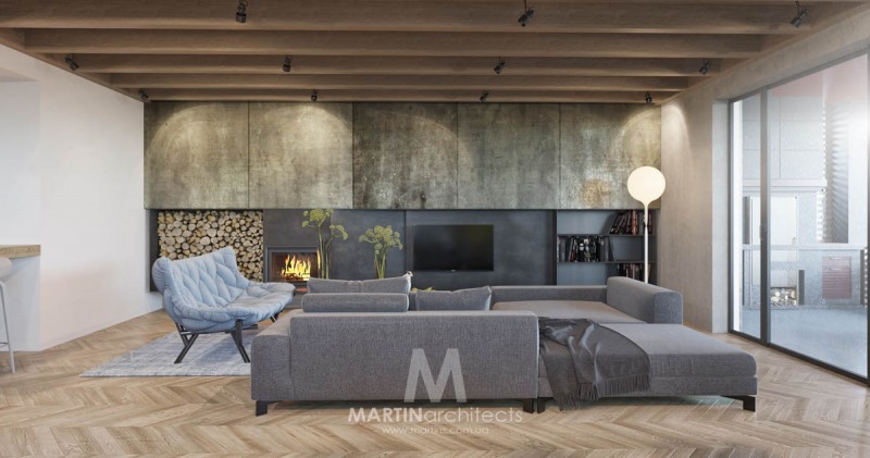 Апартаменты, оформленные в успокаивающей цветовой палитре