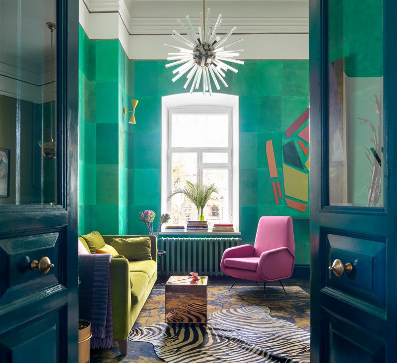 Квартира с очень смелым дизайном