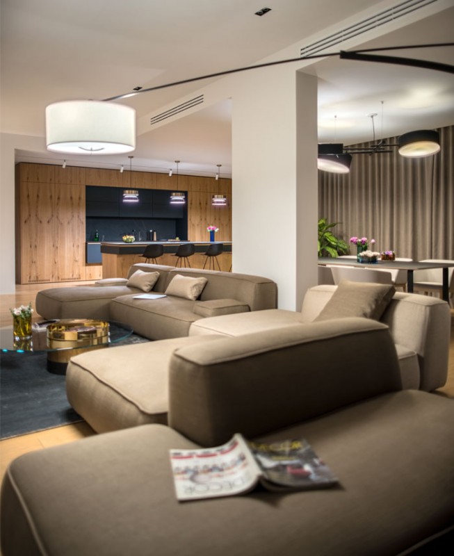 Минималистичный интерьер квартиры для семьи с маленькой дочкой