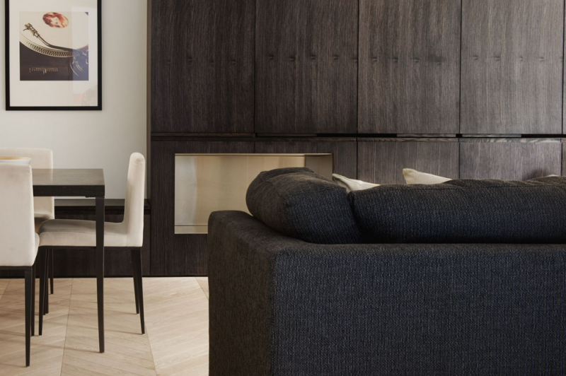 Монохромный интерьер квартиры в Лондоне Монохромный интерьер квартиры в Лондоне