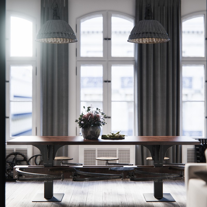 Кухня в индустриальном стиле