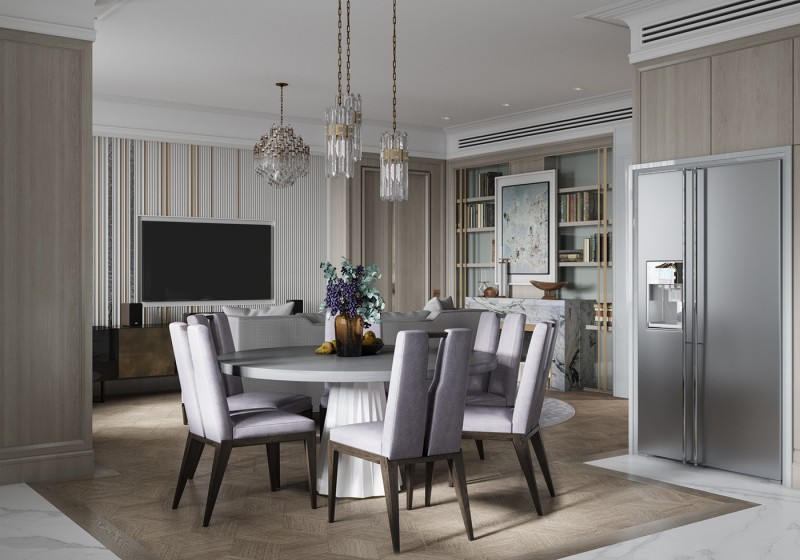 Квартира, оформленная в приглушенных тонах