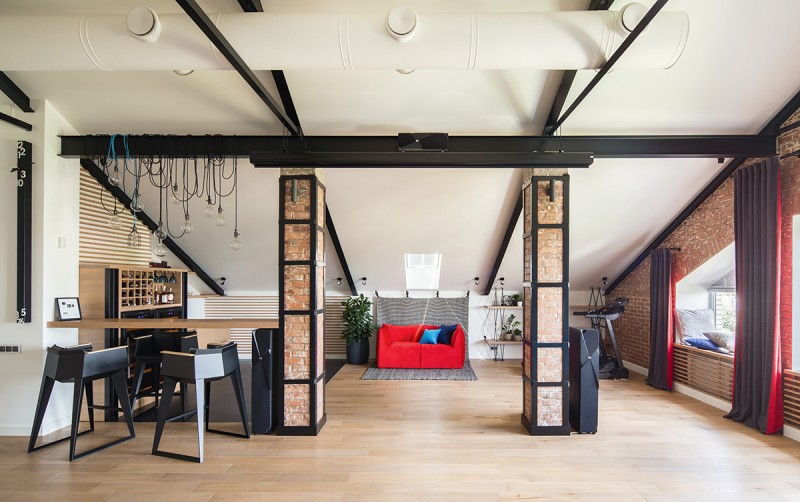 Необычные элементы декора и система освещения в загородном доме Необычные элементы декора и система освещения в загородном доме