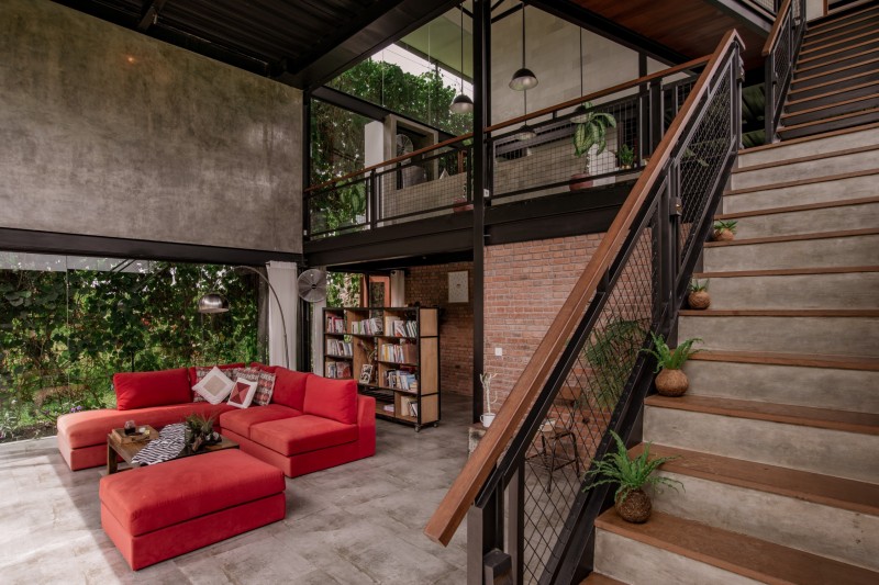 Вилла в стиле "лофт" с роскошным фоном тропических джунглей на Бали Вилла в стиле "лофт" с роскошным фоном тропических джунглей на Бали