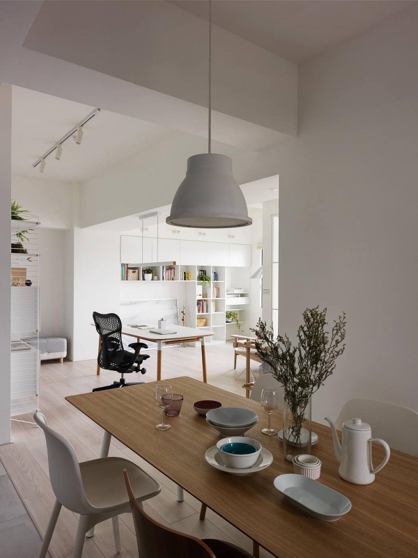 Интерьер светлой квартиры в Тайбэе