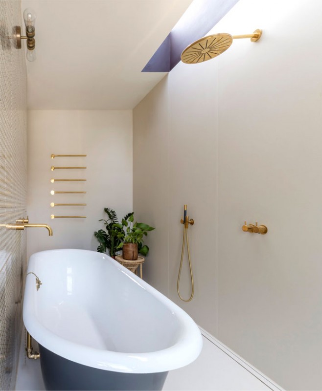 Изысканные медные детали в декоре таунхауса на западе Лондона