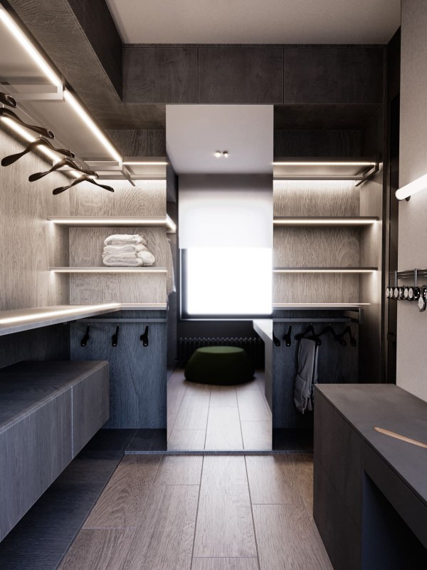 Контрастный дизайн интерьера