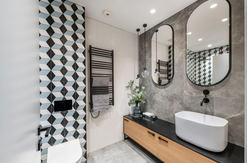 Преобладающие серые оттенки в интерьере квартиры в Вильнюсе Преобладающие серые оттенки в интерьере квартиры в Вильнюсе