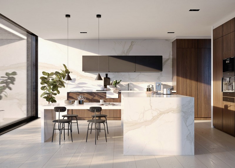 Финская вилла со стеклянными стенами и собственным пирсом