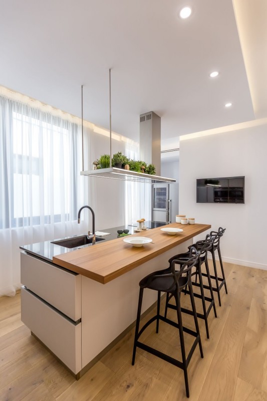 Интерьер комфортного и стильного пентхауса