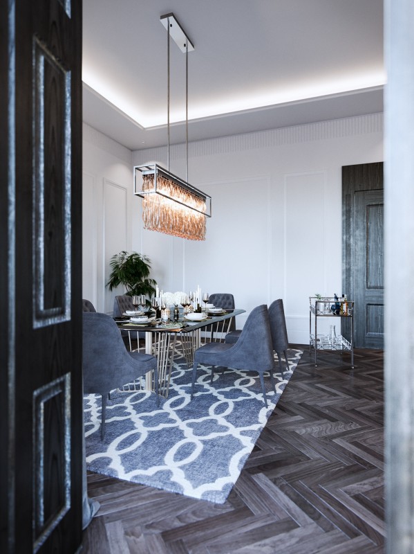 Интерьер пентхауса в Великобритании Интерьер пентхауса в Великобритании