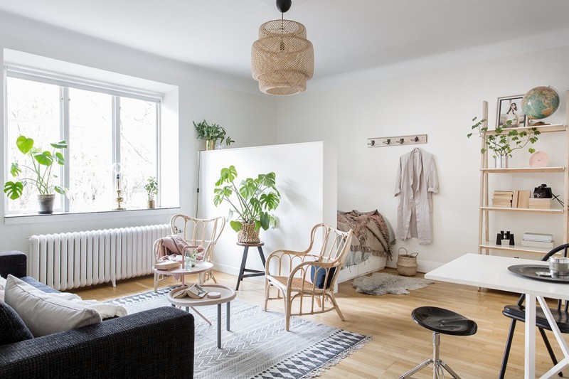 Интерьер студии в скандинавском стиле
