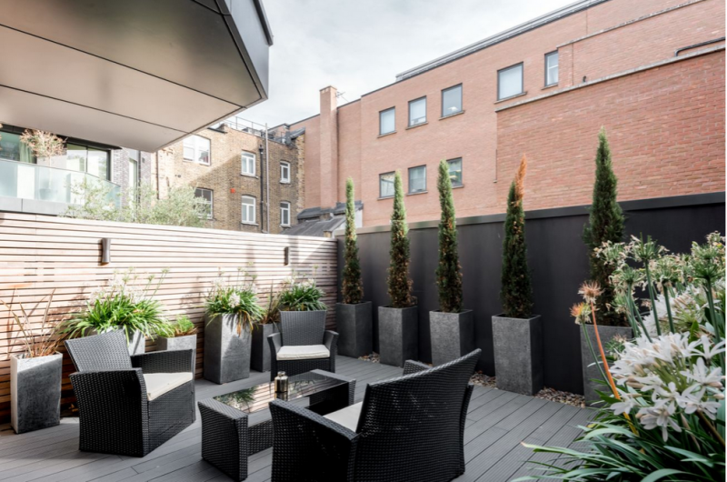 Монохромный интерьер квартиры в Лондоне Монохромный интерьер квартиры в Лондоне