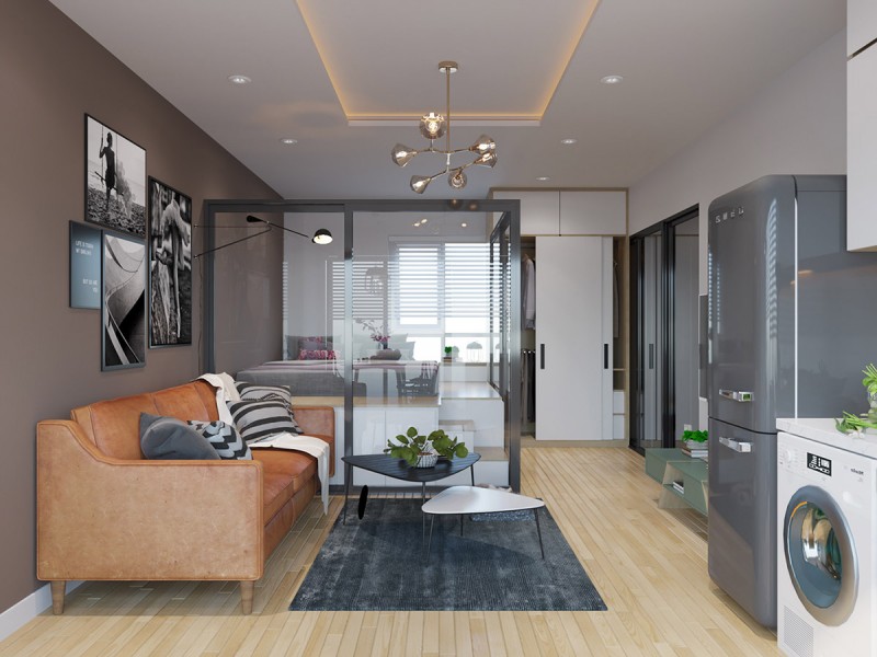 Студия со стеклянными стенами Студия со стеклянными стенами