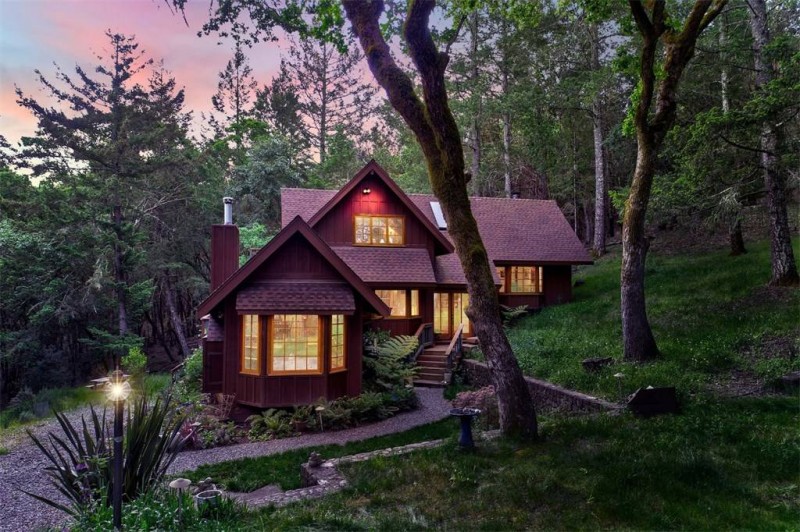 Уединенный дом в горах Майякамас, Напа, Калифорния