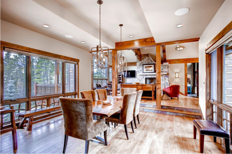 Бревенчатый дом в Брекенридже, Колорадо Бревенчатый дом в Брекенридже, Колорадо