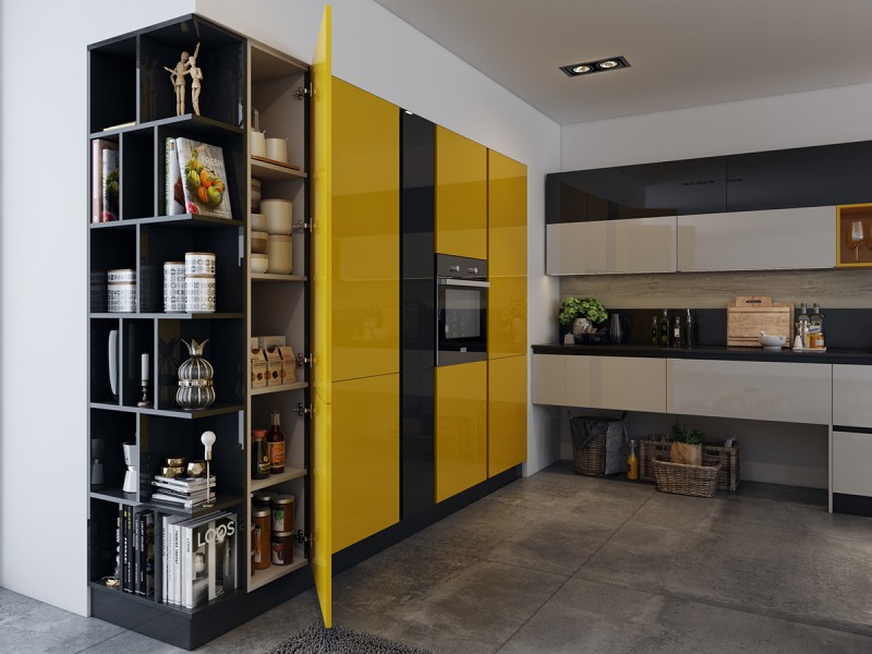 Дизайн яркой кухни Дизайн яркой кухни