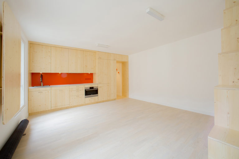 Интерьер квартиры площадью 32 кв.м. в Париже Интерьер квартиры площадью 32 кв.м. в Париже