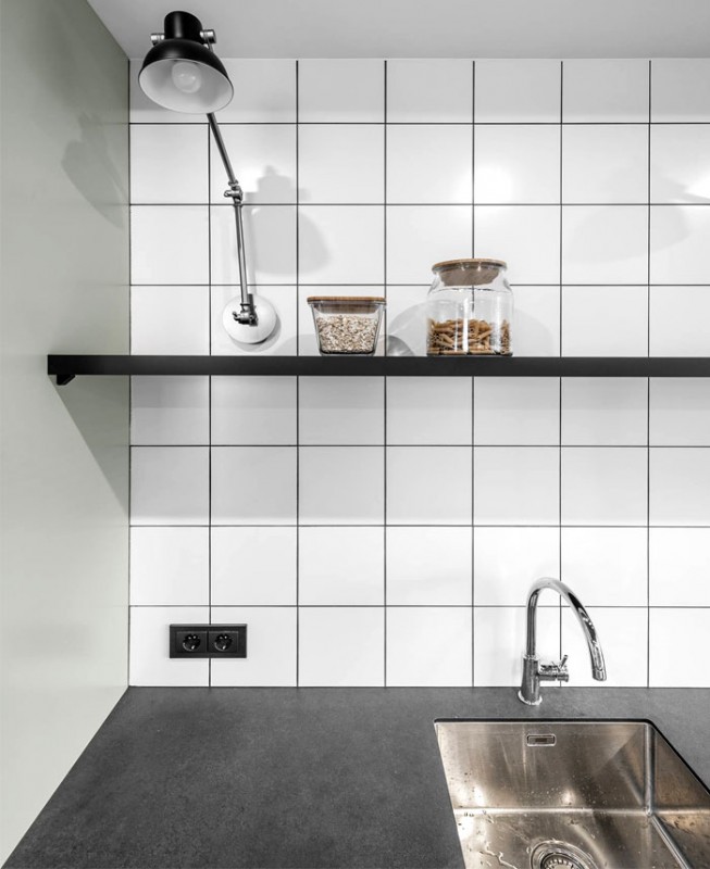 Интерьер квартиры в Вильнюсе с элементами промышленного стиля Интерьер квартиры в Вильнюсе с элементами промышленного стиля