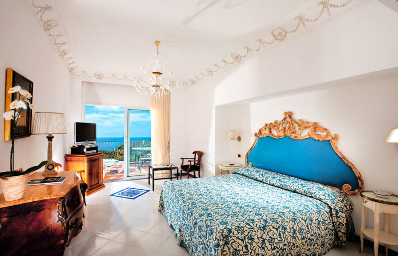 Интерьер отеля Casa Morgano на Капри