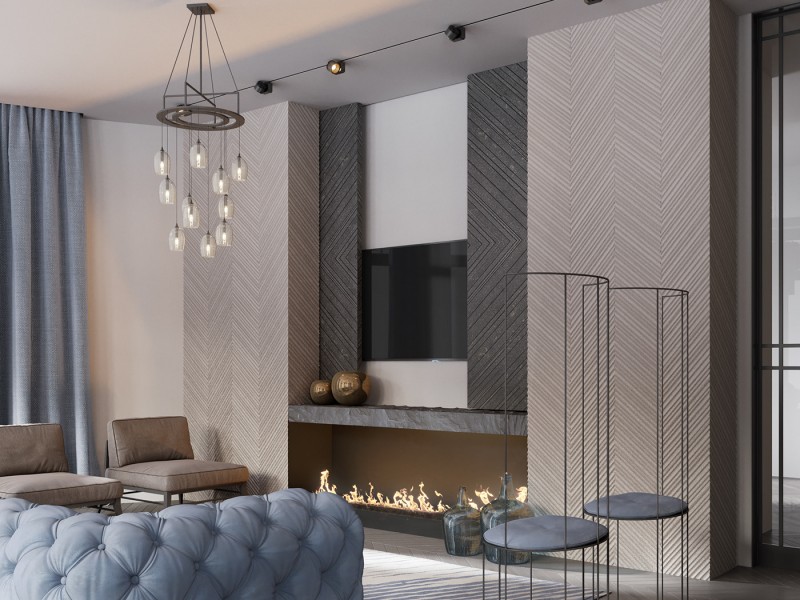 Просторные апартаменты, оформленные в пастельных тонах